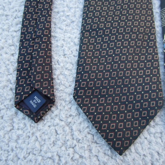 Polo Ralph‎ Lauren Vintage Handmade Ties Silk Floral Lot Of 3 made in USA - Picture 3 of 17